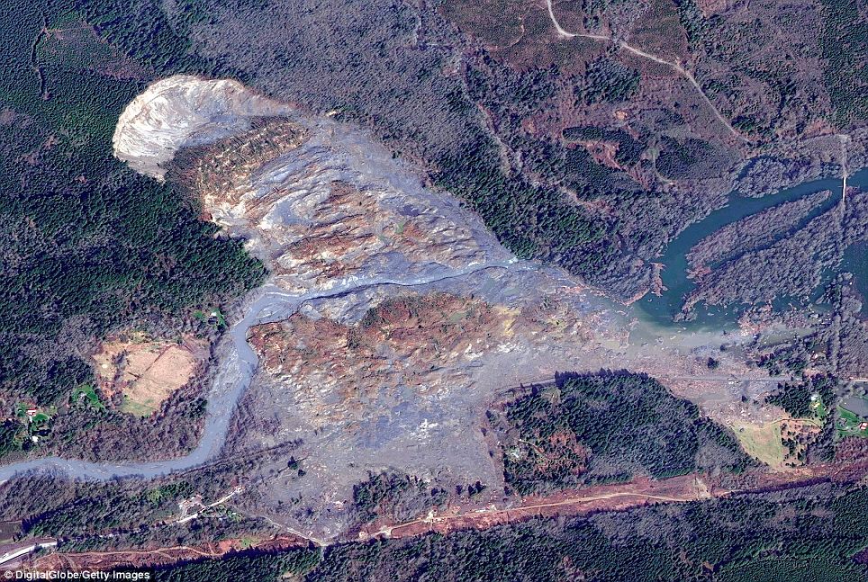 L'immagine del disastro dal satellite