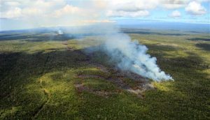 Kilauea Volcano Lava Surface Flow