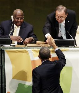 Barack Obama, Ban Ki-moon, Sam Kutesa