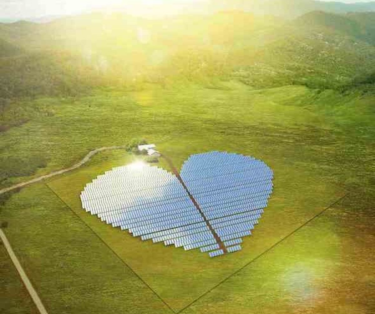 The heart of the New Caledonia - solar farm
