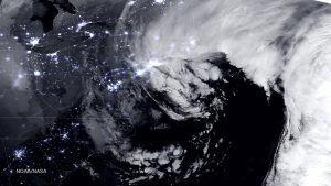 tempesta di neve noaa nasa notte