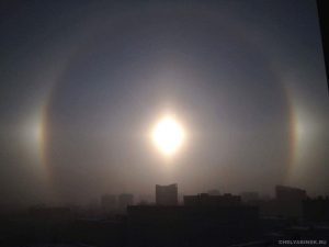 L'"alone solare" osservato in Russia