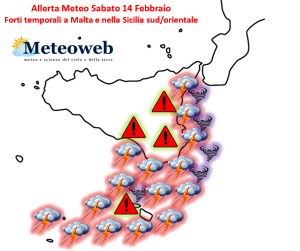 Allerta Meteo Malta e Sicilia