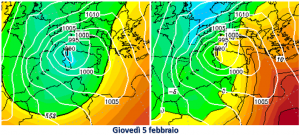 allerta ciclone neve giovedì 5 febbraio