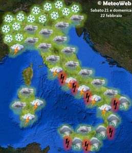 allerta meteo italia weekend