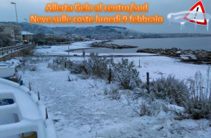 allerta neve e gelo 9 febbraio