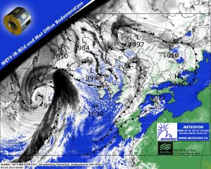 L'aria molto fredda che nelle prossime ore entrerà sull'Italia attraverso forti venti di bora e grecale