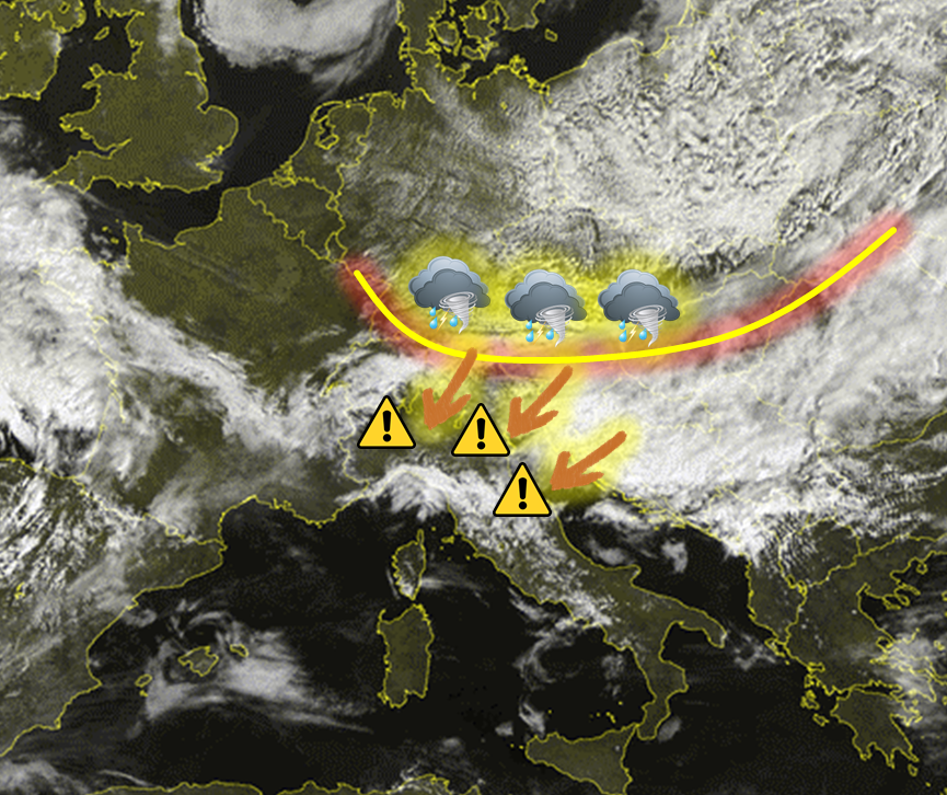 Allerta Meteo Ecco La Squall line Verso L Italia Rischio Tornado E