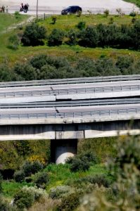 frana viadotto a19