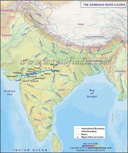 narmada-river-map