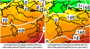 previsioni meteo weekend temperature