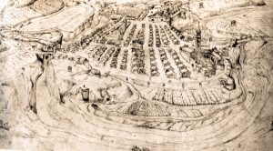 Casteldurante ai tempi di Michelangelo (da Cipriano Piccolpasso)