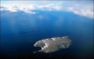 L'isola artica di Dikson in una foto aerea