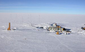 La base russa di Vostok in una foto aerea.