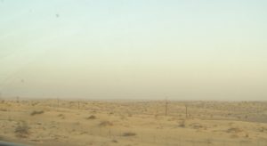 Uno scorcio del "torrido" deserto iracheno dove solitamente in estate si possono superare i +51°C all'ombra