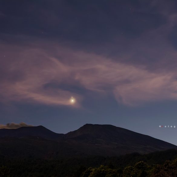 La Congiunzione Di Venere E Giove Sull Etna FOTO Mozzafiato Dalla 