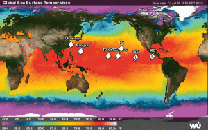 Il boom di cicloni tropicali e tempeste sull'oceano Pacifico