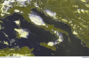 I tanti temporali di calore scoppiati oggi in Italia