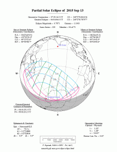 eclissi solare 13 settembre 2015