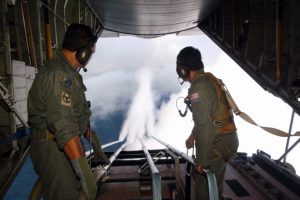 ioduro di argento rilasciato da un aereo in volo