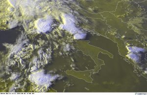 Il "Cluster temporalesco" osservato dal satellite visibile