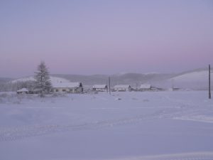 Il paesaggio della Jacuzia nel cuore della gelida stagione invernale, quando il termometro può varcare i -60°C