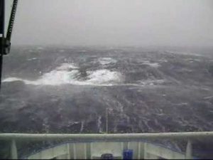 Tempesta sul mar del Nord