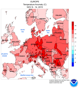 novembre seconda settimana anomalia