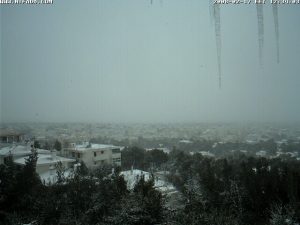 Atene innevata