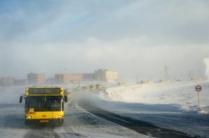 Norilsk nel periodo invernale