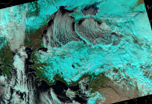 Il fenomeno del “Black sea effect snow” osservato dalle immagini satellitari