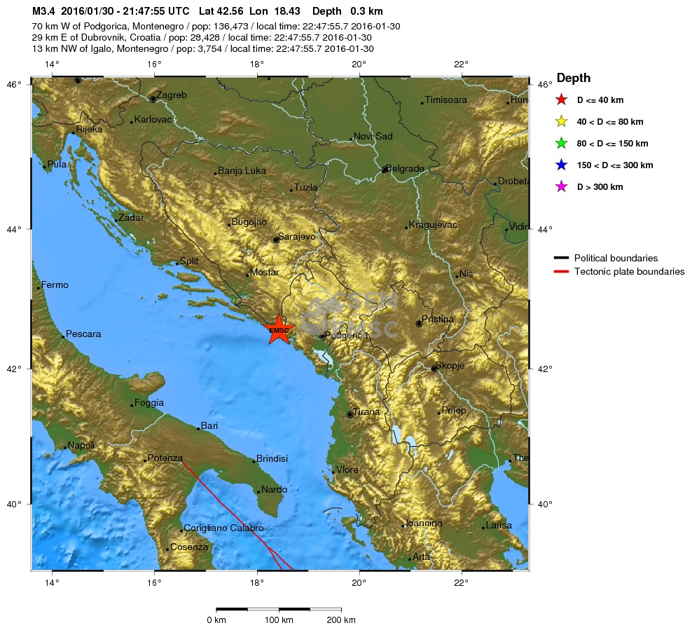 terremoti Balcani