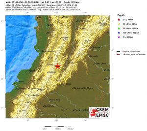 scossa Colombia