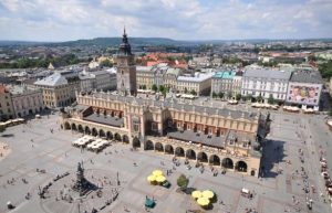 Piazza del mercato, Cracovia, Polonia