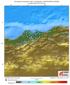 scossa Algeria