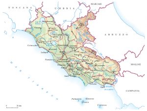 mappa lazio