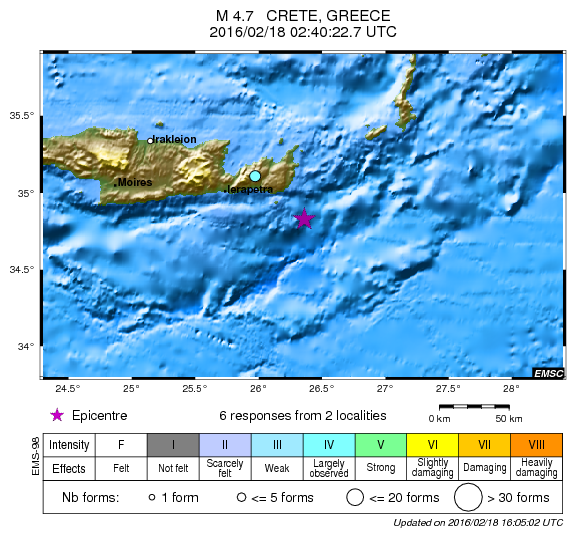 scossa Creta