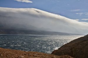 L'attivazione dei fortissimi venti "Catabatici" lungo le coste della Dalmazia sulle coste settentrionali dell'isola di Pago