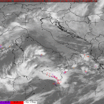 Ciclone “Doris” al Sud, mappe e immagini da radar e satelliti