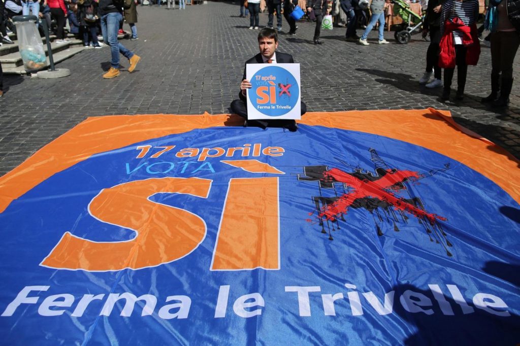 Flash mob per il Si al referendum sulle trivelle del 17 aprile