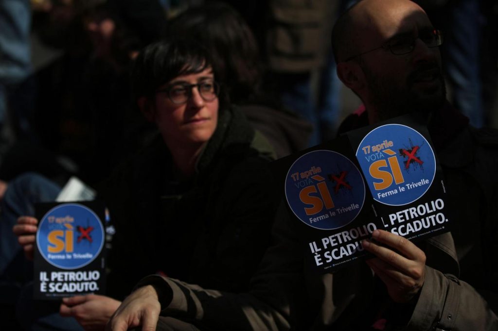 Flash mob per il Si al referendum sulle trivelle del 17 aprile