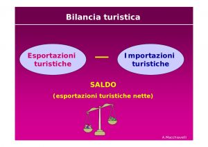 Bilancia del turismo