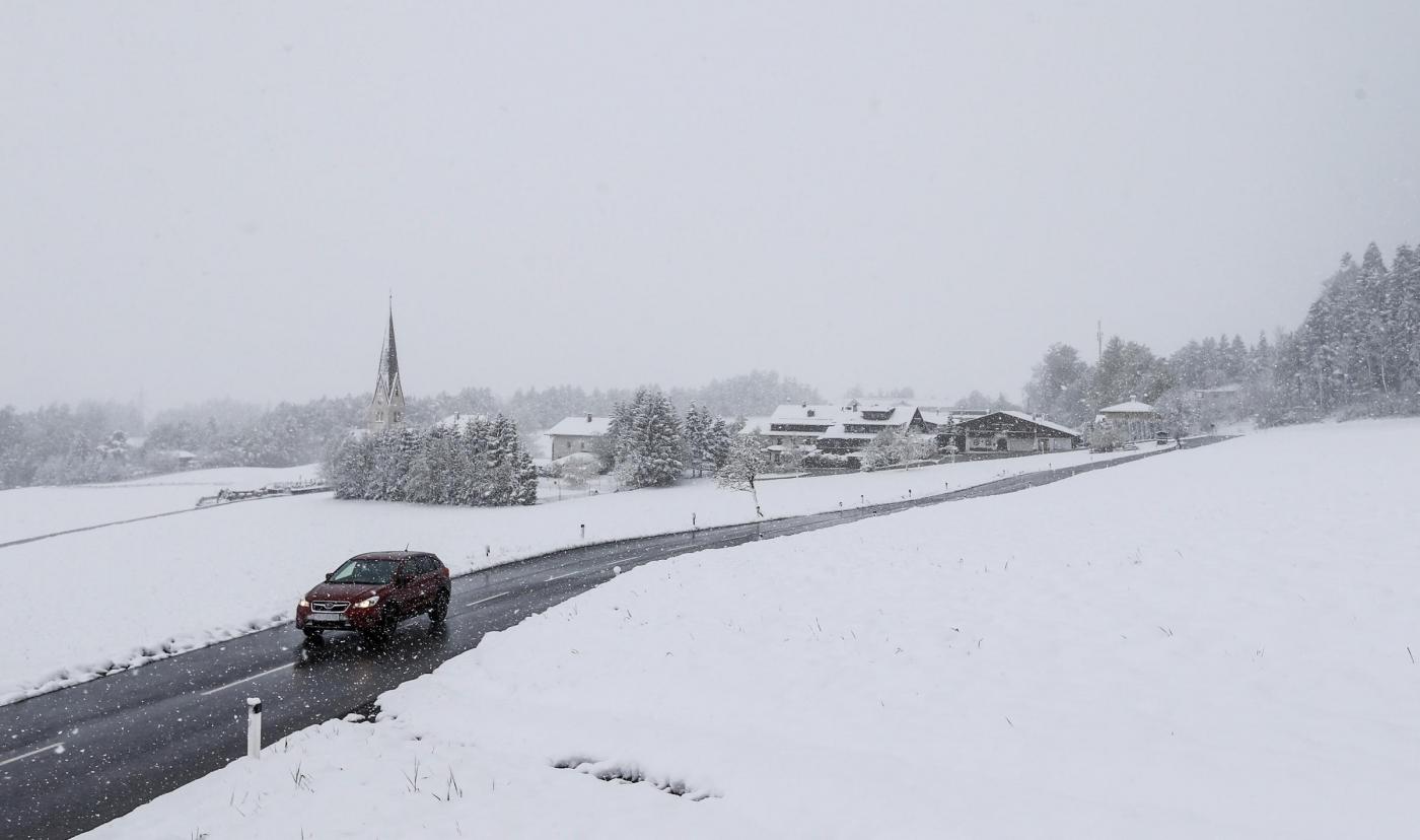 Снегопад в австрии