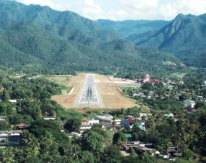 L'aeroporto di Mae Hong Son dove è stato registrato il nuovo record di caldo nazionale thailandese