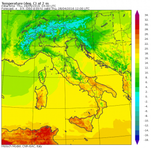 temperature oggi