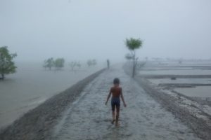 Effetti di una forte grandinata nel sud del Bangladesh
