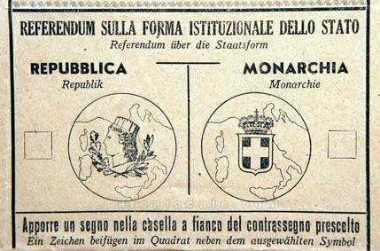 referendum monarchia repubblica 1946