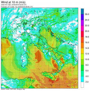 venti domani mattina ore 08