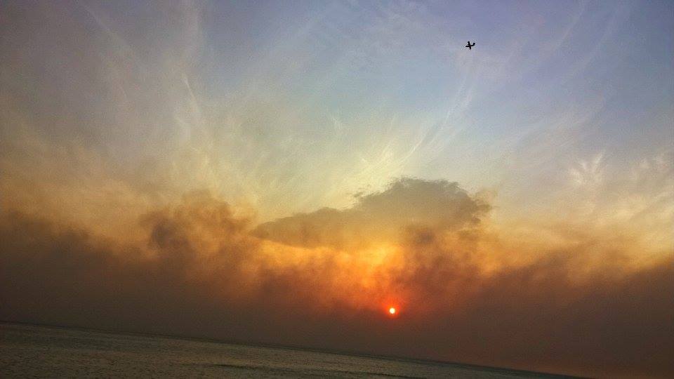 Cefalù incendio canadair