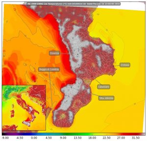 allarme caldo calabria